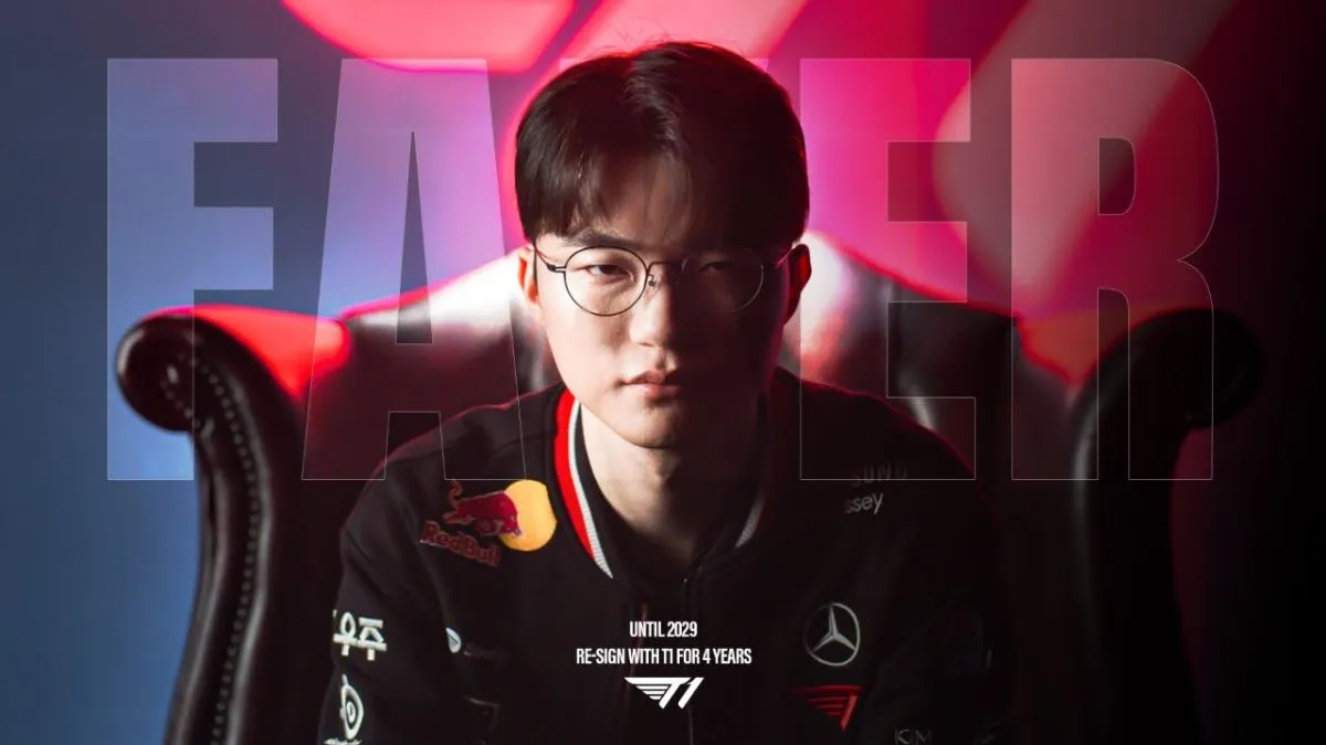 《英雄聯盟》Faker續約T1至2029